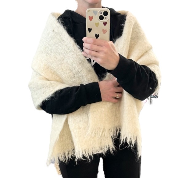 Donegal Design Mohair Wool Scarf Wrap Made in Ireland - Picture 11 of 13